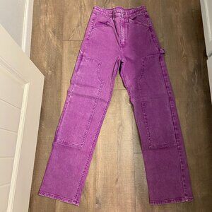 Purple Wild Fable Super High Rise Straight Leg Jeans Size 2